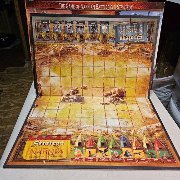 The Chronicles Of Narnia Stratego Board Game Milton Bradley Preowned COMPLETE - Picture 2 of 16